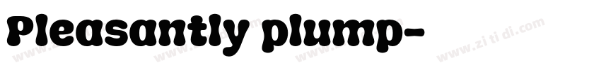 Pleasantly plump字体转换